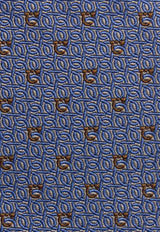 Ferragamo Gancini Jacquard Silk Tie Blue 351227 4 ZOAGLI7J 778689 F AZZURRO