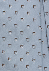 Ferragamo Two-Tone Gancini Silk Tie Blue 351281 5 ALASKA7J 784556 F CARTA ZUCCHERO