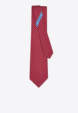 Ferragamo Sport Print Silk Tie Red 351310 5 BASKET 788870 RED PATTERNED LIGHT/PASTEL