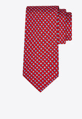 Ferragamo Sport Print Silk Tie Red 351310 5 BASKET 788870 RED PATTERNED LIGHT/PASTEL