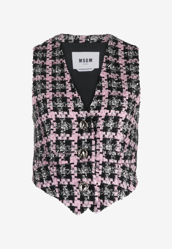 Shop MSGM Asymmetric Tweed Vest for Women online at THAHAB.COM. Shop all the new season's clothing, accessories and more from the top designer brands at the best price with express delivery.
