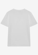 Prada Logo-Embroidered Crewneck T-shirt 3569BOOO18QZ/S_PRADA-F0009