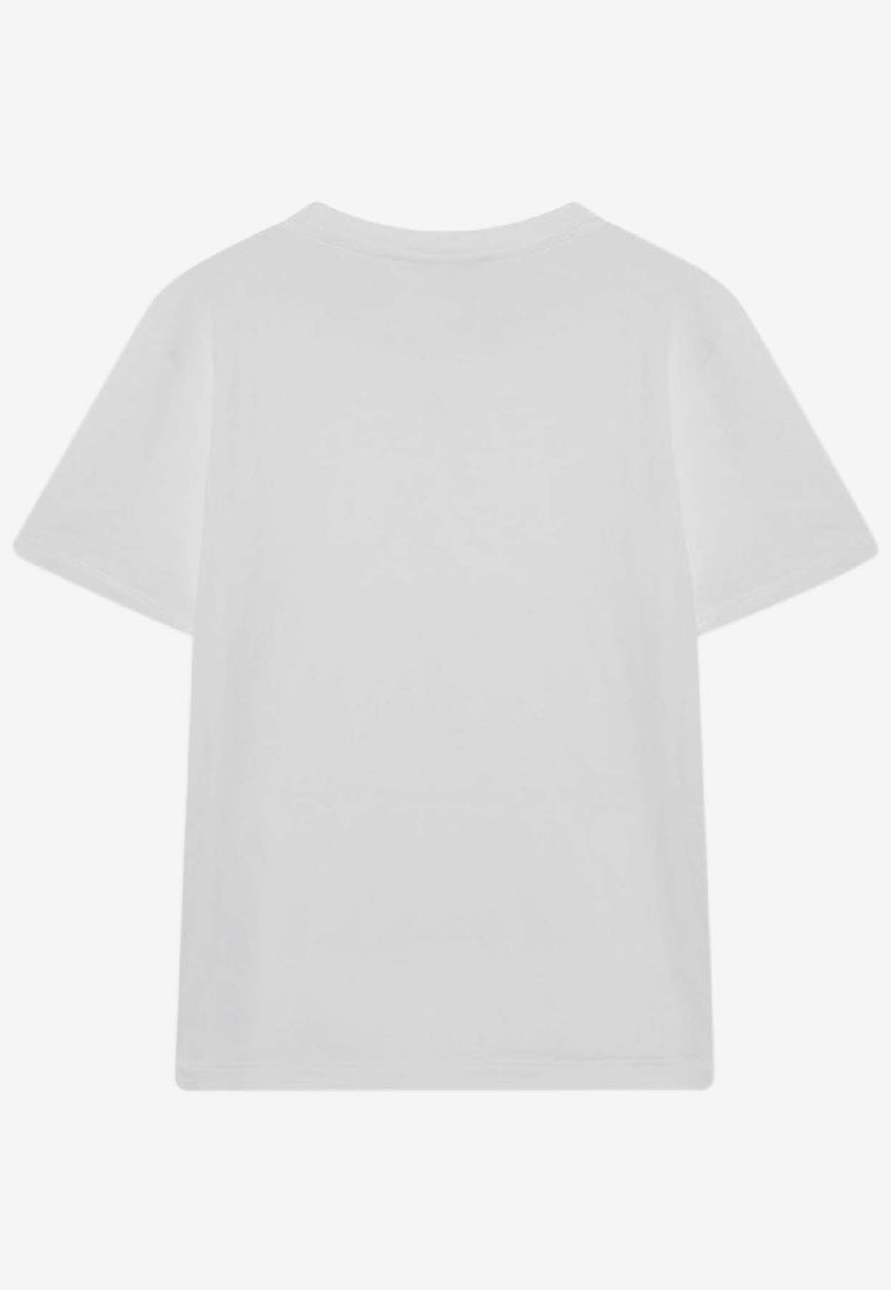 Prada Logo-Embroidered Crewneck T-shirt 3569BOOO18QZ/S_PRADA-F0009