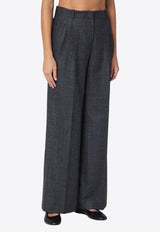 Quelledue High-Rise Wool Wide Pants Gray 35750720/P_QUELD-50