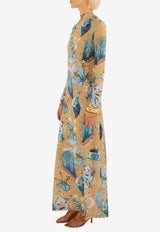 Farm Rio Mystical Printed Midi Dress Multicolor 358025_MULTI COLO