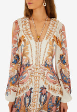 Farm Rio Sea Garden Ruffled Maxi Dress Multicolor 359252_MULTI COLO