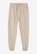 Derek Rose Finley Cashmere Track Pants Oat 3615-FINL010OATSAND