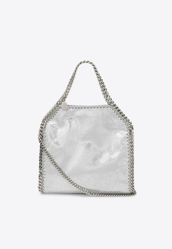 Stella McCartney Mini Falabella Faux Leather Shoulder Bag Silver 371223WP0301/S_STELL-8101