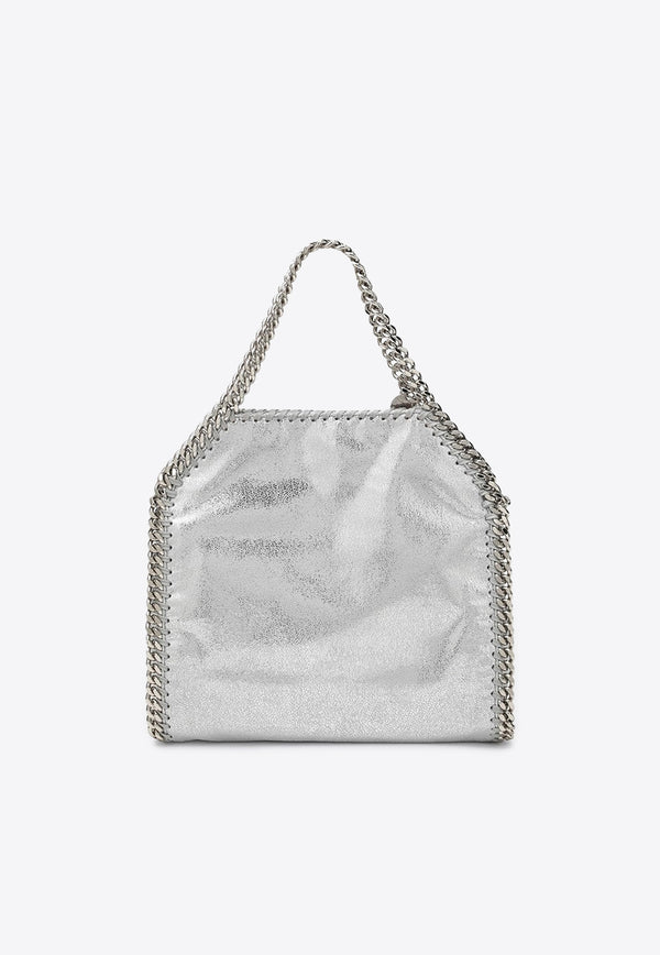Stella McCartney Mini Falabella Faux Leather Shoulder Bag Silver 371223WP0301/S_STELL-8101