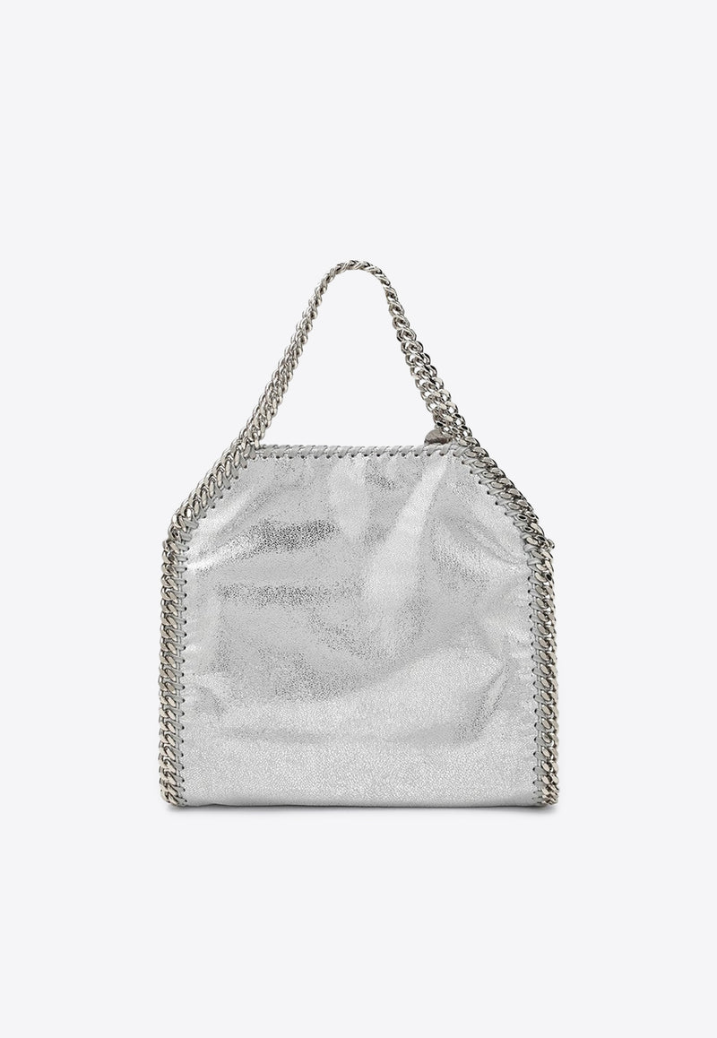 Stella McCartney Mini Falabella Faux Leather Shoulder Bag Silver 371223WP0301/S_STELL-8101