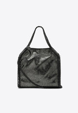 Stella McCartney Mini Falabella Metallic Tote Bag Black 371223WP0489/Q_STELL-1111