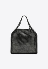 Stella McCartney Mini Falabella Metallic Tote Bag Black 371223WP0489/Q_STELL-1111