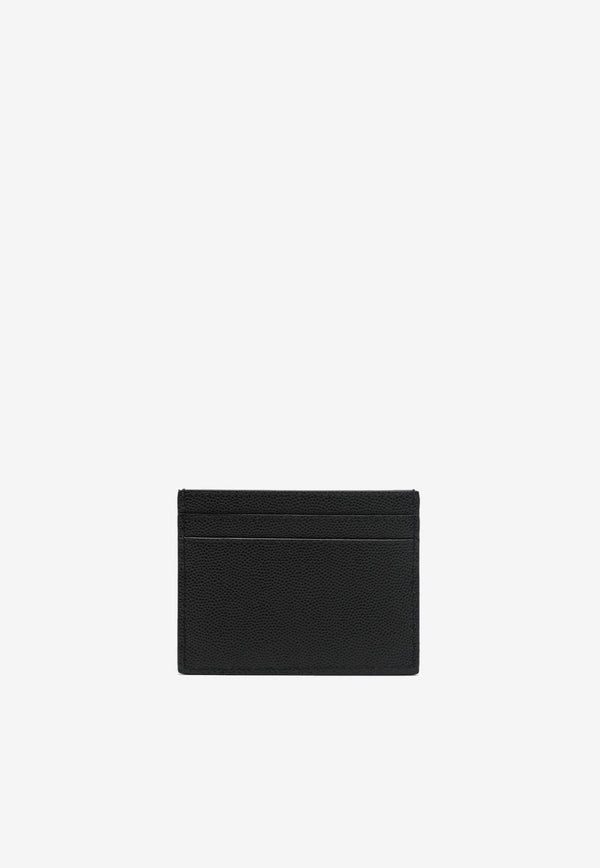 Saint Laurent Embossed Logo Leather Cardholder Black 375946BTY0N/R_YSL-1000