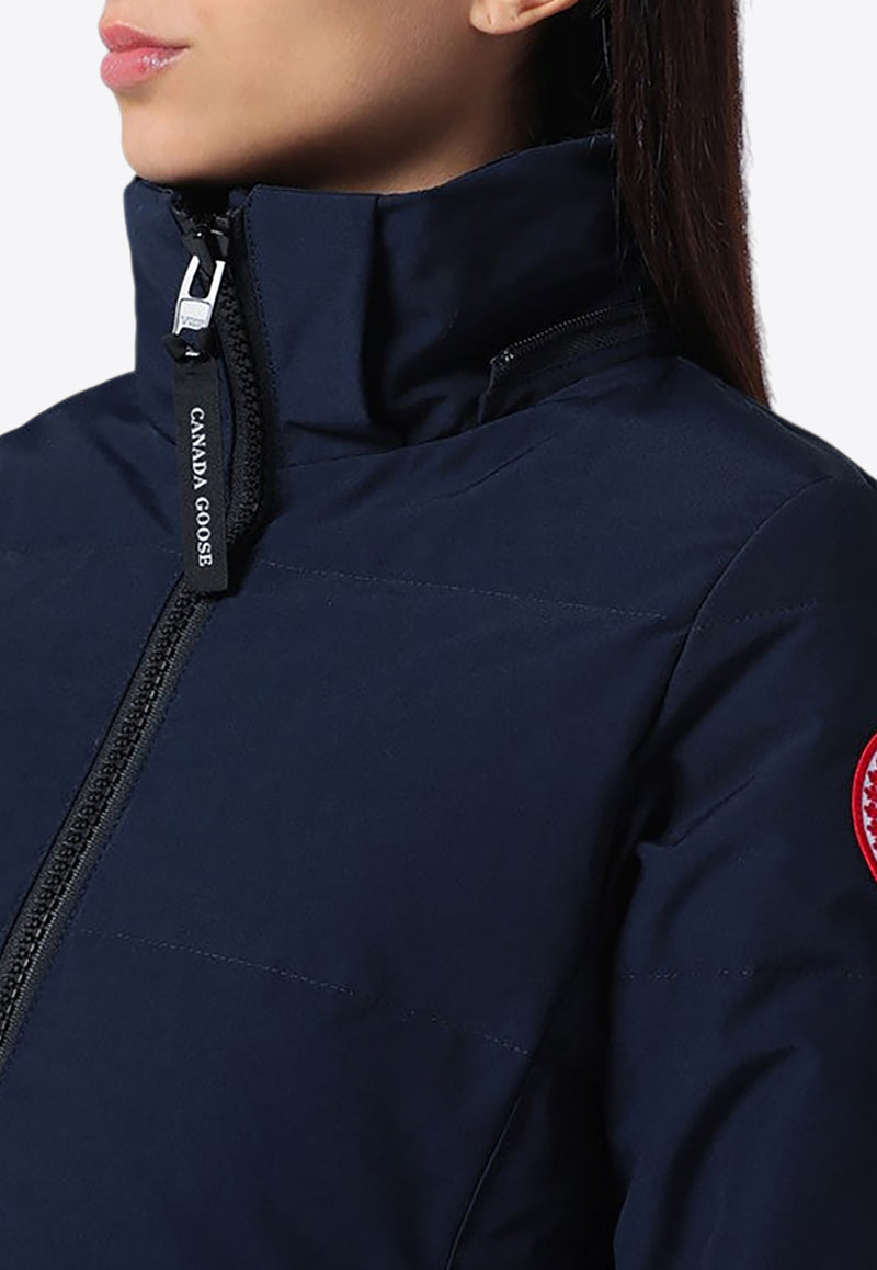 Canada Goose Chelsea Logo Patch Hooded Parka Blue 3804WNY/P_CANAD-63