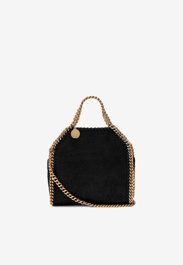 Stella McCartney Tiny Falabella Faux Leather Tote Bag  Black 391698W9355/S_STELL-1000