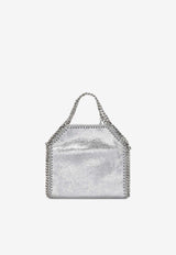 Stella McCartney Tiny Falabella Faux Leather Tote Bag Silver 391698WP0301/S_STELL-8101