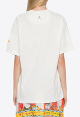 ALÉMAIS X Adam Lester Embroidered T-shirt White 3940TCREAM