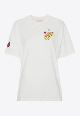 ALÉMAIS X Adam Lester Embroidered T-shirt White 3940TCREAM