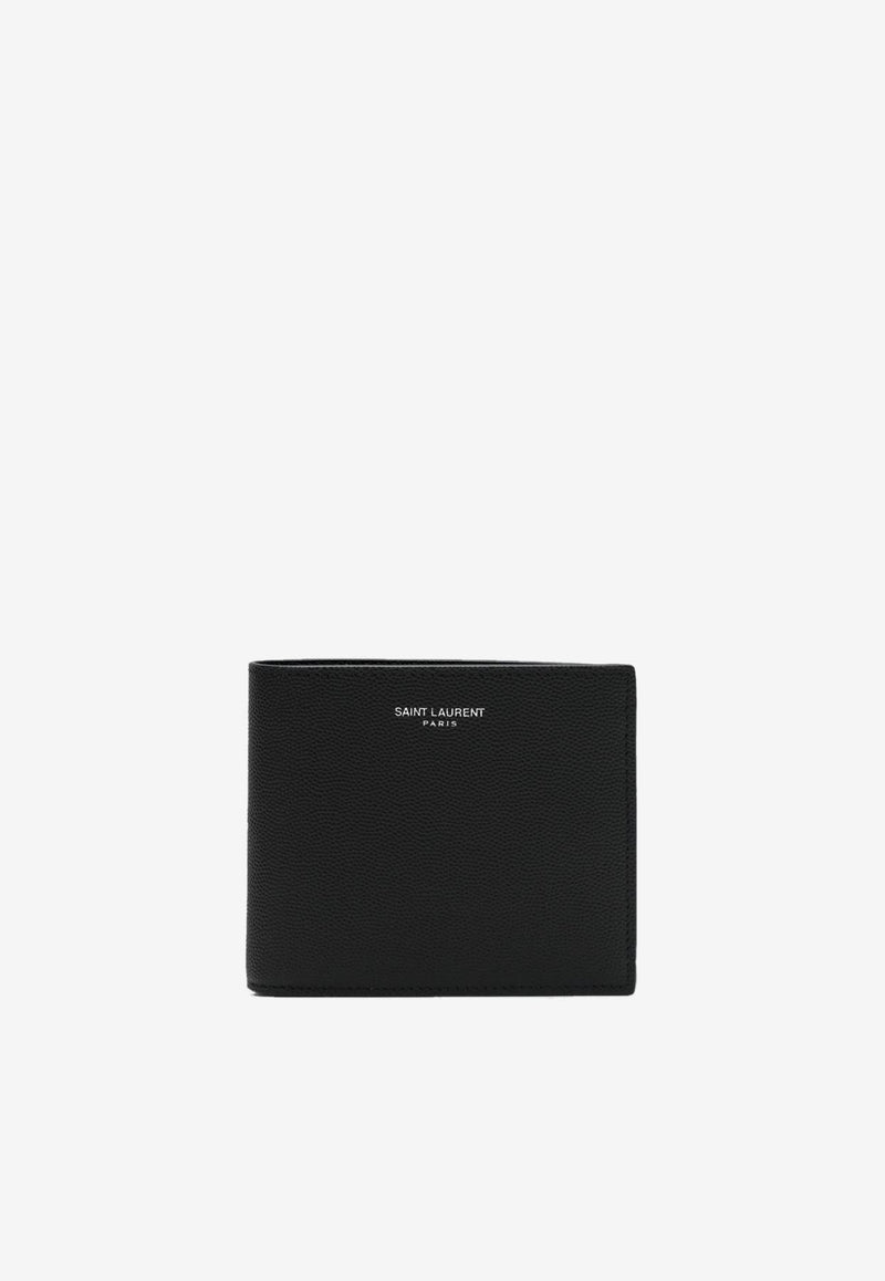 Saint Laurent East/West Leather Wallet Black 396307BTY0N/R_YSL-1000