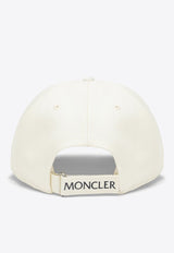 Moncler Logo Patch Baseball Cap White 3B000-020U162/O_MONCL-034