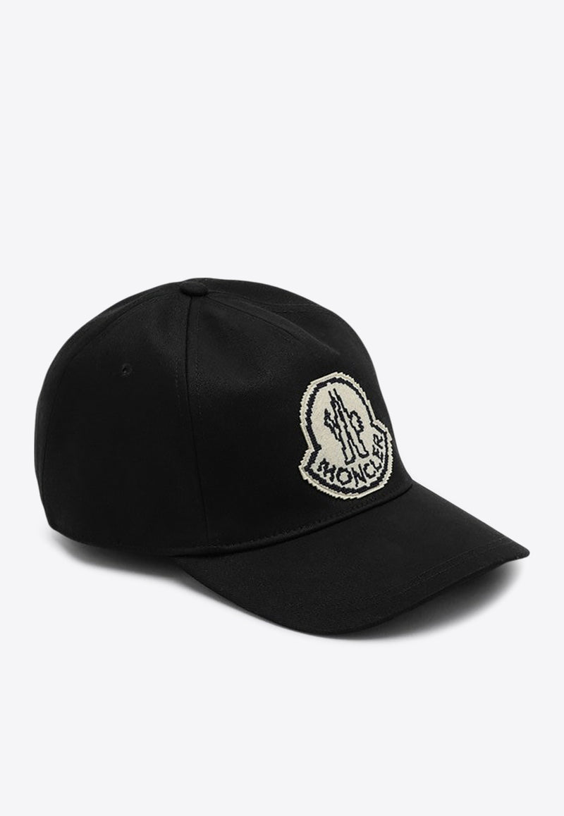 Moncler Logo Patch Baseball Cap Black 3B000-140U162/P_MONCL-999