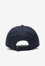 Moncler Logo Patch Baseball Cap Blue 3B0004304863/R_MONCL-778