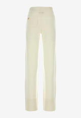 Valentino Drawstring Cashmere Pants Ivory 3B3KF01A82W A03