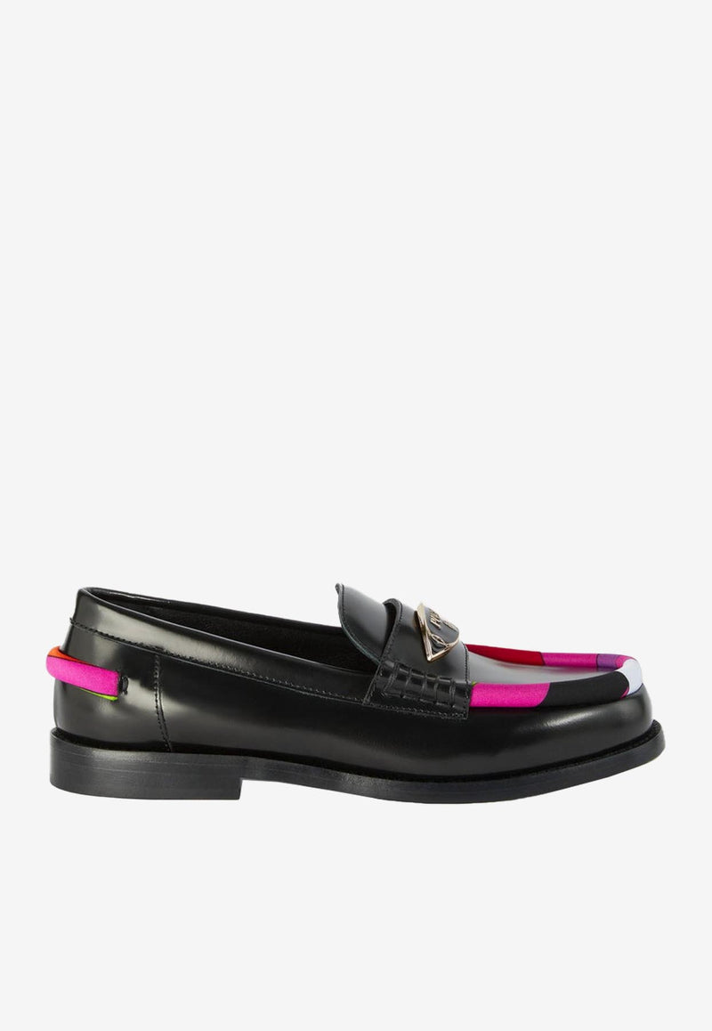 Pucci Luna Leather Loafers 3RCC50 3RX06 999 Black