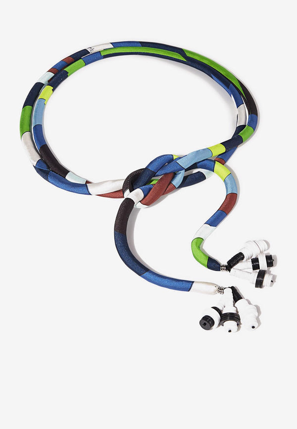 Emilio Pucci Iride-Print Tubular Belt Multicolor 3RGC23 3R150 020