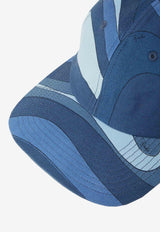 Pucci Marmo Print Denim Cap 3RGF41 3R158 009 Blue