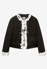Emilio Pucci Sequin-Embellished Jacket Black 3RRB03 3R601 999