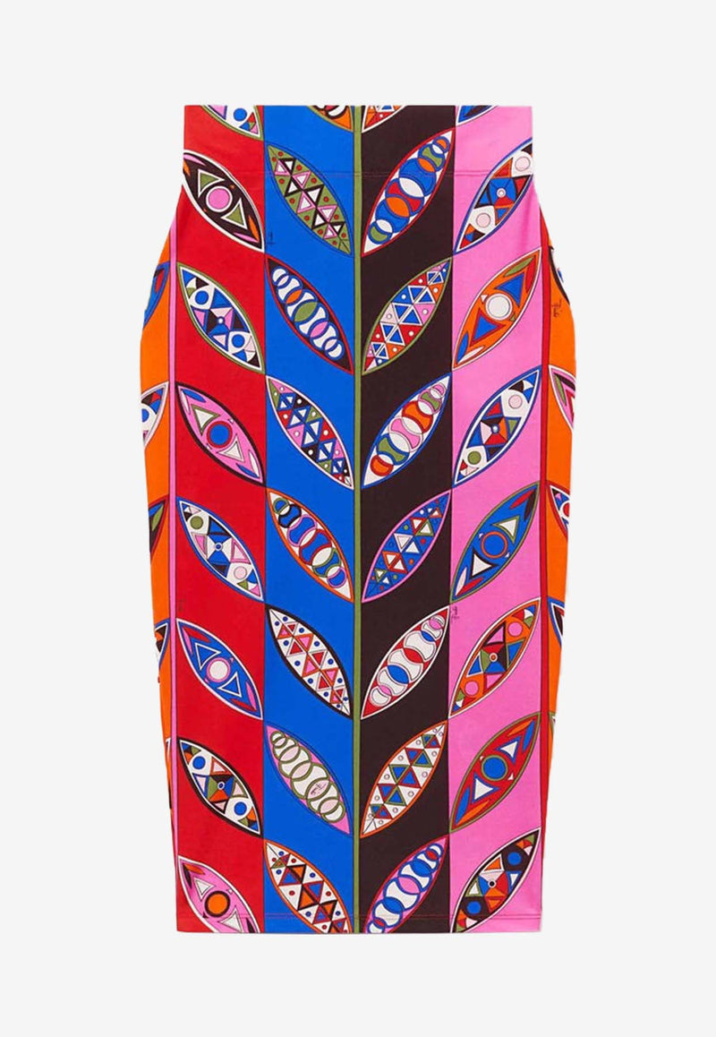 Pucci Girnandole Print Pencil Skirt Multicolor 3UJV01 3U745 019