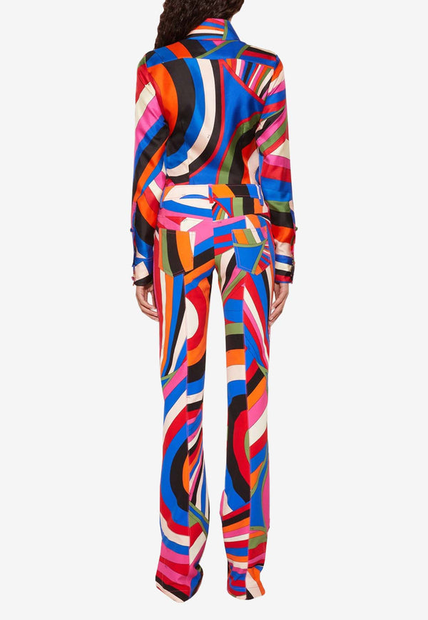 Pucci Iride Print Long-Sleeved Shirt Multicolor 3URJ17 3U751 013