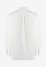 Valentino Logo Label Long-Sleeved Shirt 3V3ABR954WW 0BO White