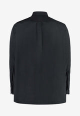 Valentino VLTN Overshirt in Tech Fabric 3V3CIA999JE 0NO Black