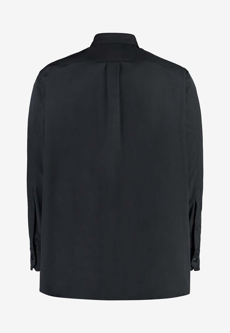 Valentino VLTN Overshirt in Tech Fabric 3V3CIA999JE 0NO Black