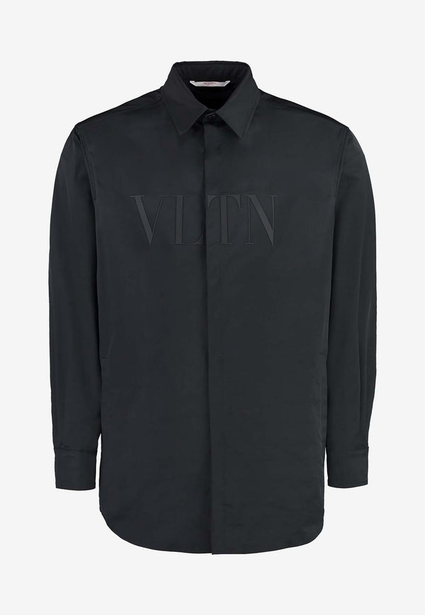 Valentino VLTN Overshirt in Tech Fabric 3V3CIA999JE 0NO Black