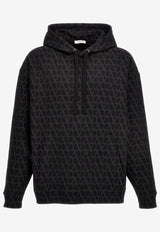 Valentino Toile Iconographe Print Hoodie 3V3MF25R9KD MXM Black