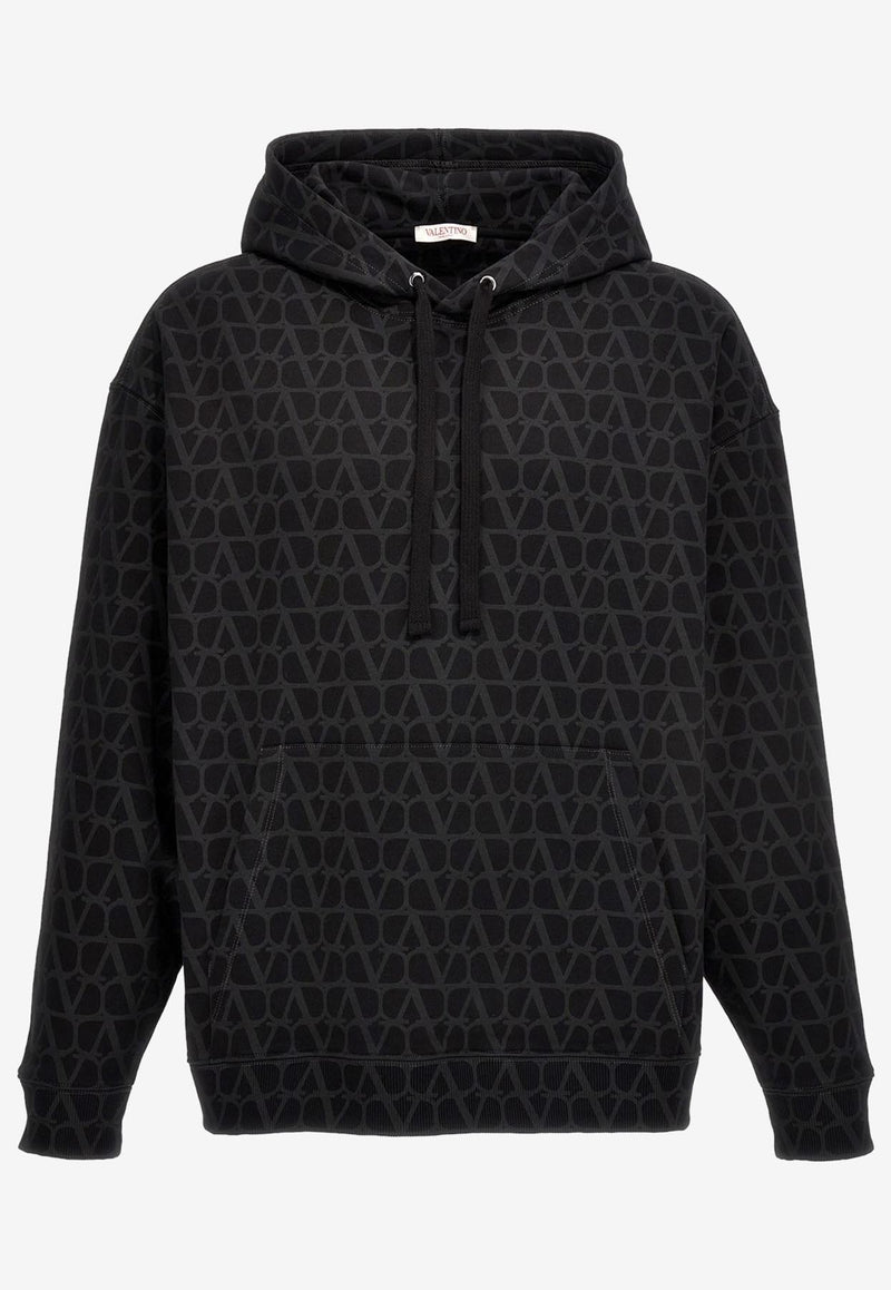 Valentino Toile Iconographe Print Hoodie 3V3MF25R9KD MXM Black