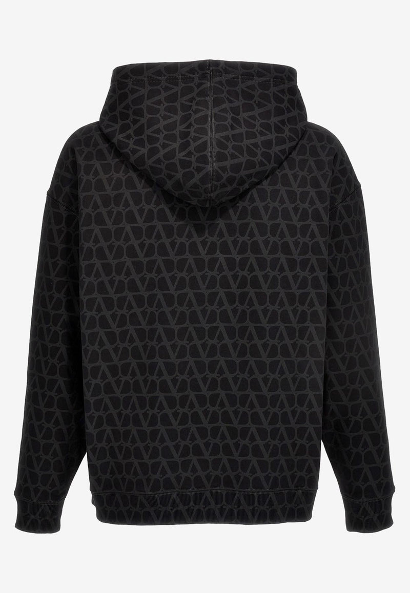 Valentino Toile Iconographe Print Hoodie 3V3MF25R9KD MXM Black