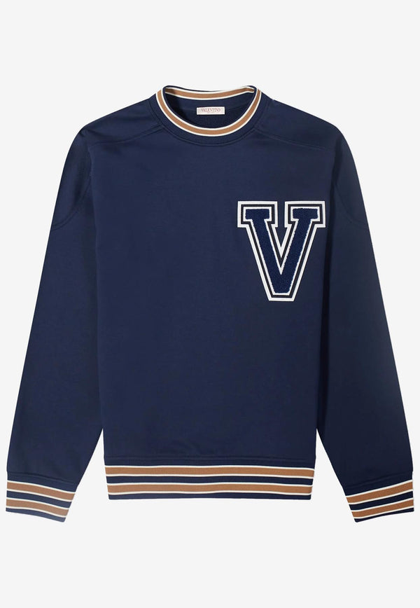 Valentino VLogo Knitted Sweater 3V3MF26F9FT I02 Navy