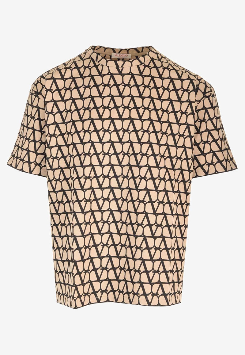 Valentino Toile Iconographe Print T-shirt 3V3MG14Y9KC MYL Beige