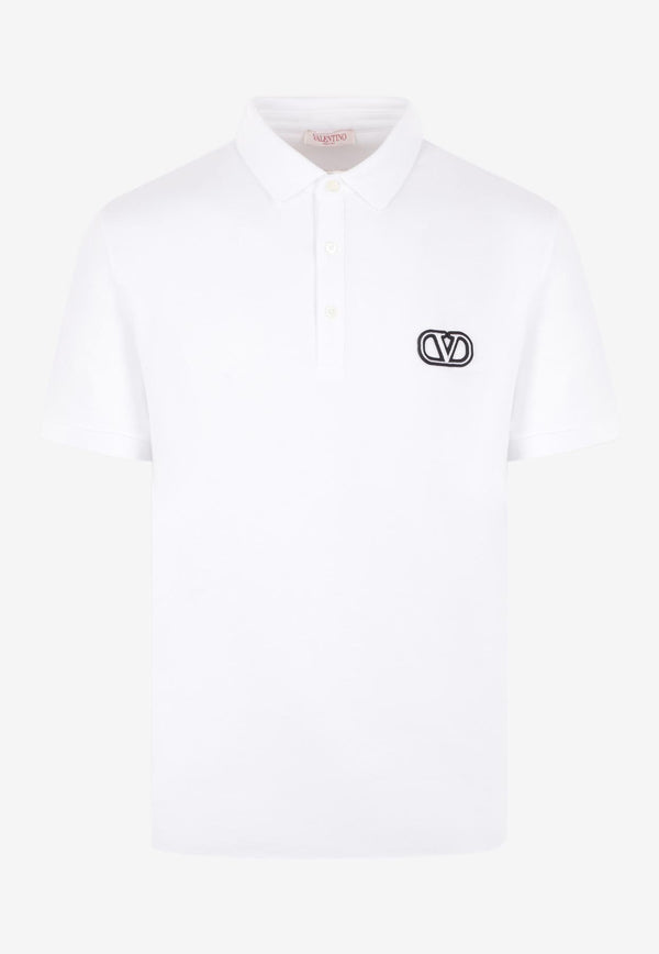 Valentino VLogo Polo T-shirt 3V3MH01K954 0BO White
