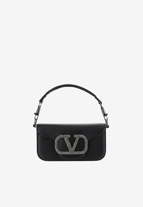 Valentino Small Locò Calf Leather Shoulder Bag Black 3W2B0K53CWR 249