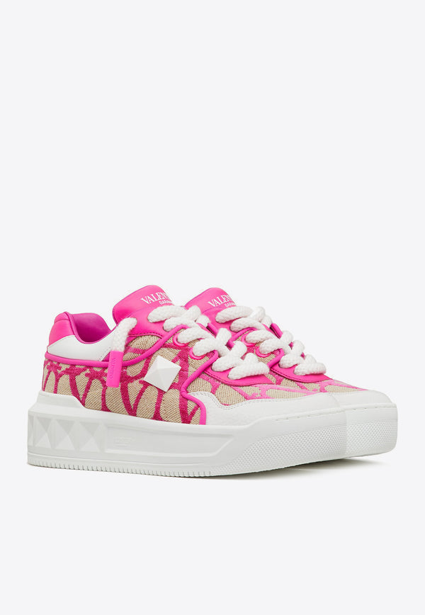 Valentino One Stud XL Iconographe Sneakers Pink 3W2S0FQ4IFF K1R