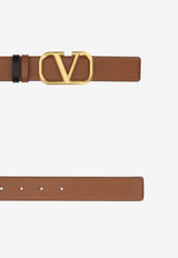 Valentino Signature VLogo Reversible Belt Brown 3W2T0T15ZFR 11J