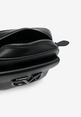 Valentino VLogo Leather Messenger Bag 3Y2B0C14VTQ 0NO Black