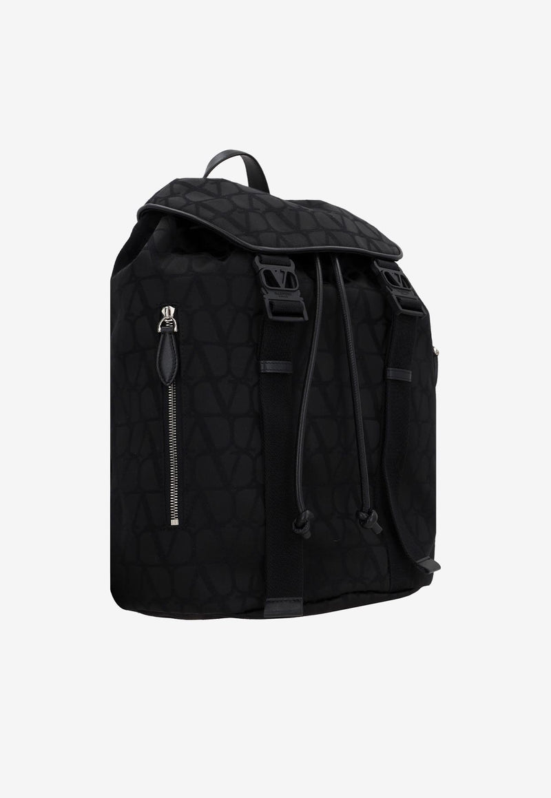 Valentino Iconographe Nylon Backpack 3Y2B0C29CSH 0NO Black