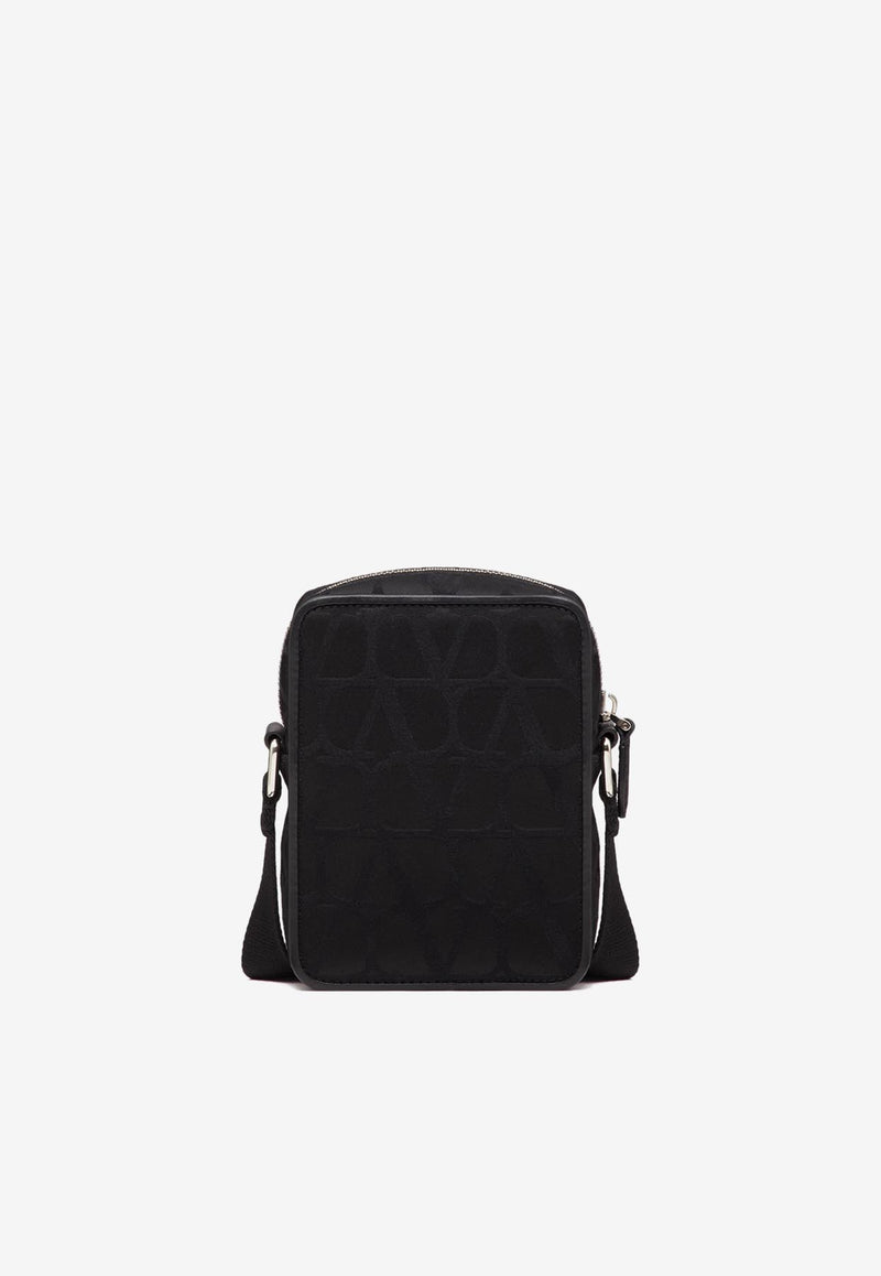 Valentino Iconographe Nylon Messenger Bags 3Y2B0C30CSH 0NO Black