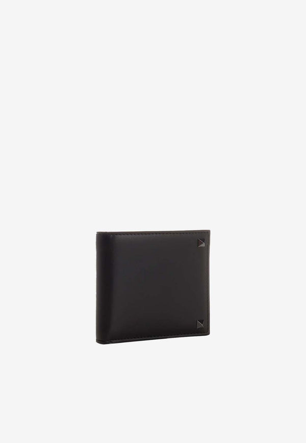 Valentino Rockstud Bi-Fold Leather Wallet 3Y2P0654VH3 0NO Black